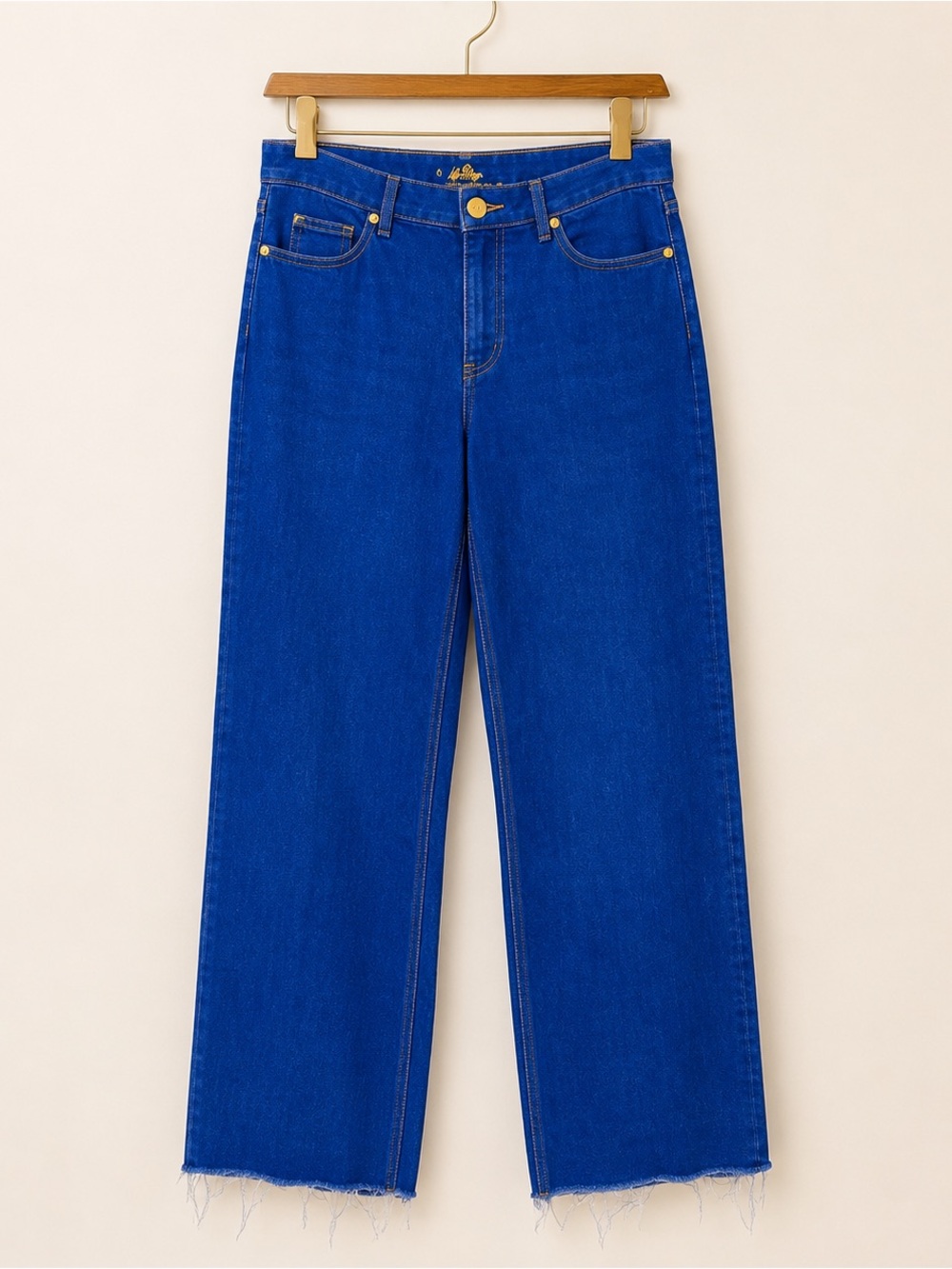 Lilly Pulitzer Women’s High-Rise Wide-Leg Jeans in Cobalt Blue